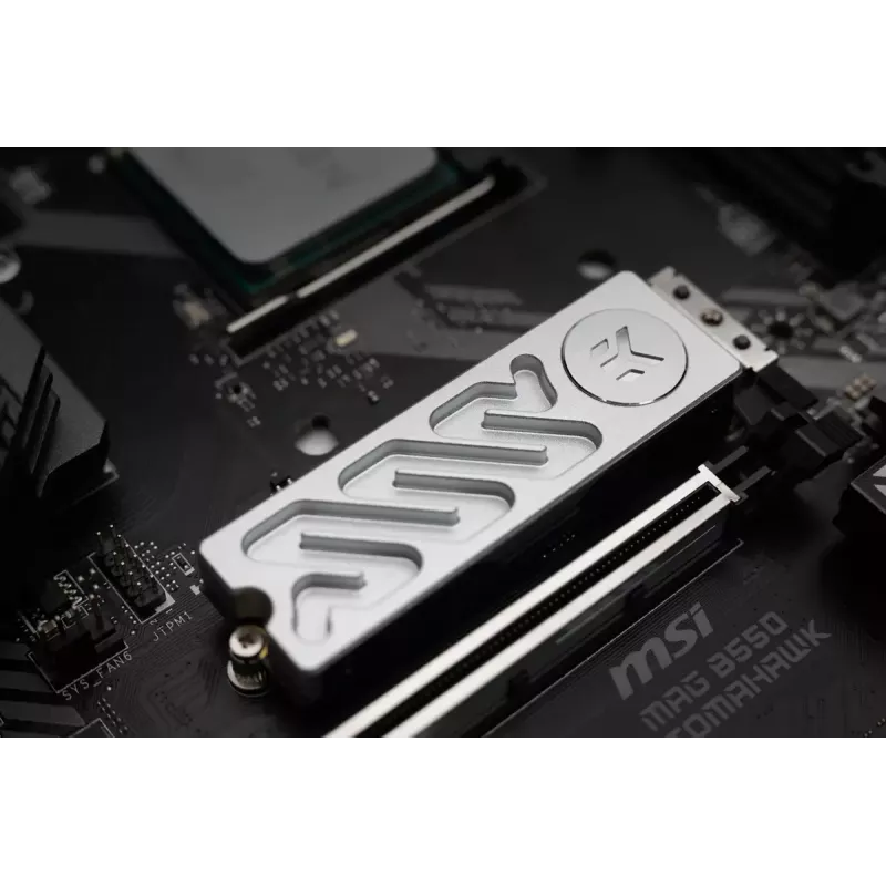 Heatsink EK Water Blocks Quantum Convection M.2 NVMe Alumīnija Sudraba 24mm 75mm 11.3mm