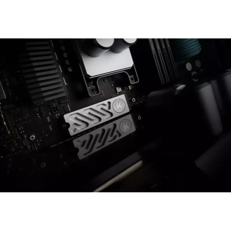 Heatsink EK Water Blocks Quantum Convection M.2 NVMe Alumīnija Sudraba 24mm 75mm 11.3mm