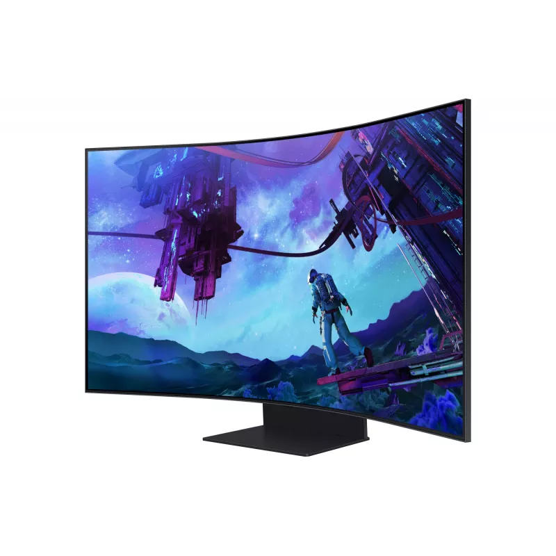 Samsung G97NC datora monitors 139,7 cm (55 colli) 3840 x 2160 pikseļi 4K Ultra HD LED Melns