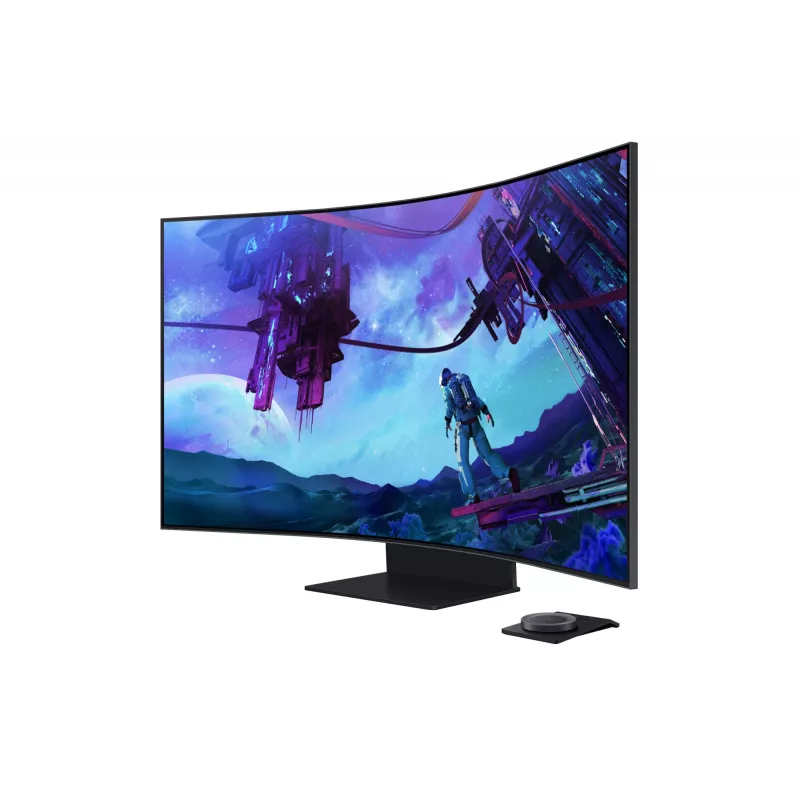 Samsung G97NC datora monitors 139,7 cm (55 colli) 3840 x 2160 pikseļi 4K Ultra HD LED Melns