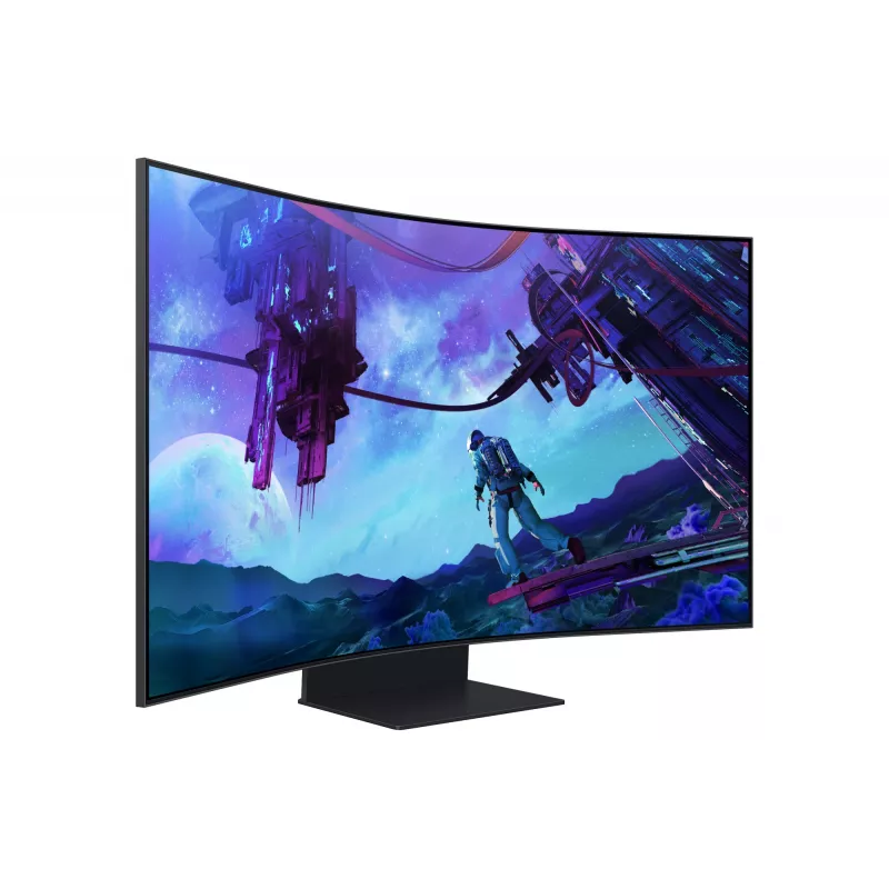 Samsung G97NC datora monitors 139,7 cm (55 colli) 3840 x 2160 pikseļi 4K Ultra HD LED Melns