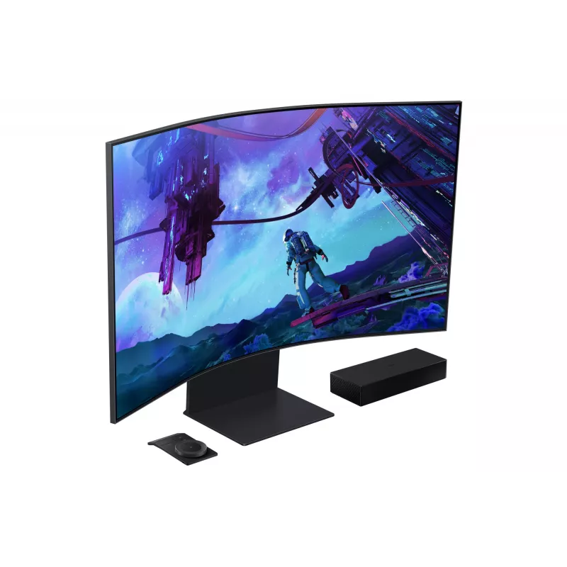 Samsung G97NC datora monitors 139,7 cm (55 colli) 3840 x 2160 pikseļi 4K Ultra HD LED Melns