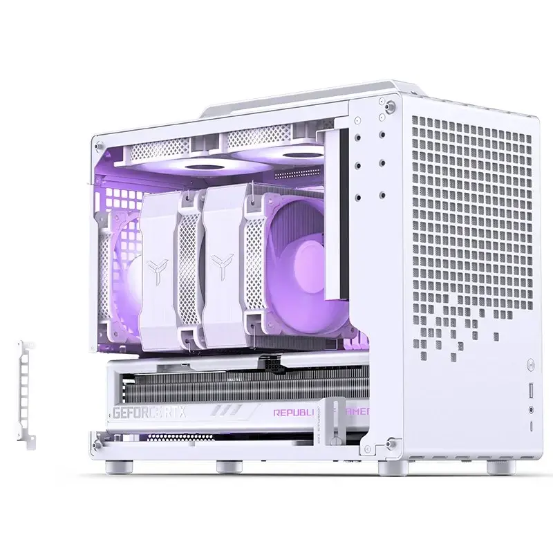Computer case Jonsbo Jonsplus Z20 Mesh Mini Tower Micro-ATX Balts