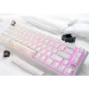 Ducky One 3 Classic Pure balta SF tastatūra spēlēm USB mehāniskā 67 taustiņi RGB