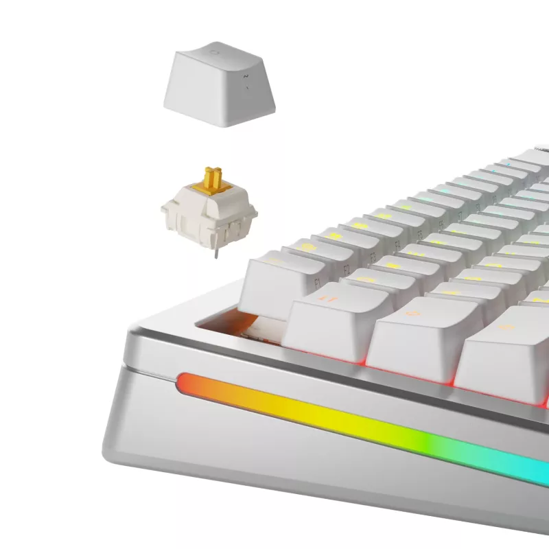 Mehāniskie tastatūras slēdži GLORIOUS Glorious Panda Tactile – 36 gab., polikarbonāts, caurspīdīgi dzelteni