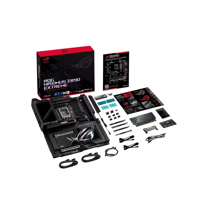 Mātesplate ASUS ROG MAXIMUS Z890 EXTREME — Intel Z890, LGA 1851, Extended ATX, DDR5, 4 DIMM, Wi‑Fi 7, 10Gb Ethernet