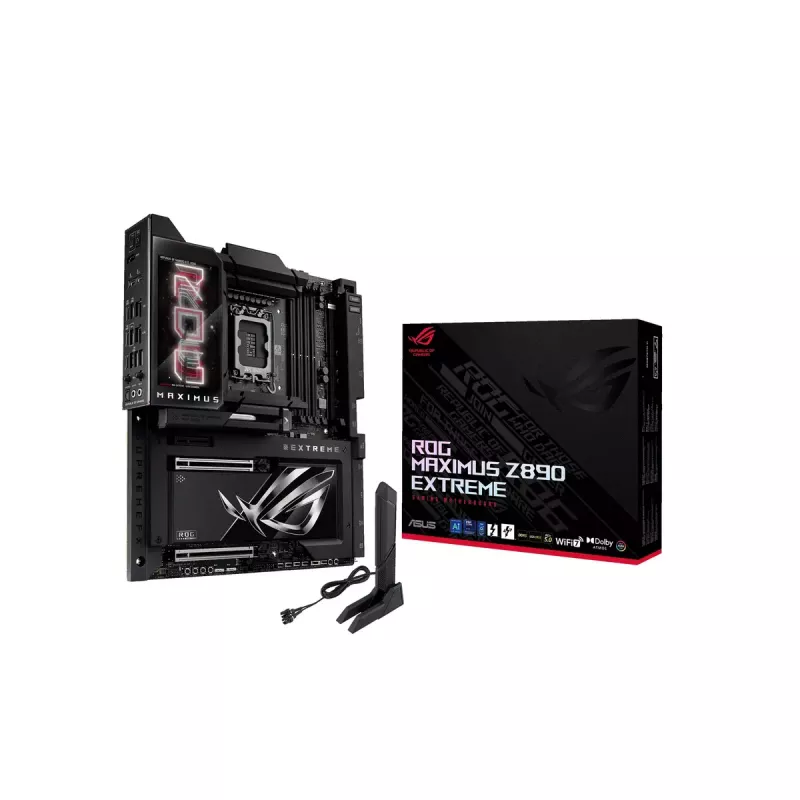 Mātesplate ASUS ROG MAXIMUS Z890 EXTREME — Intel Z890, LGA 1851, Extended ATX, DDR5, 4 DIMM, Wi‑Fi 7, 10Gb Ethernet