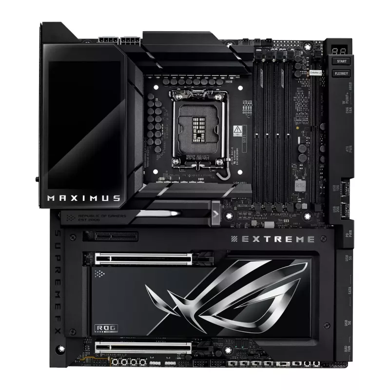 Mātesplate ASUS ROG MAXIMUS Z890 EXTREME — Intel Z890, LGA 1851, Extended ATX, DDR5, 4 DIMM, Wi‑Fi 7, 10Gb Ethernet