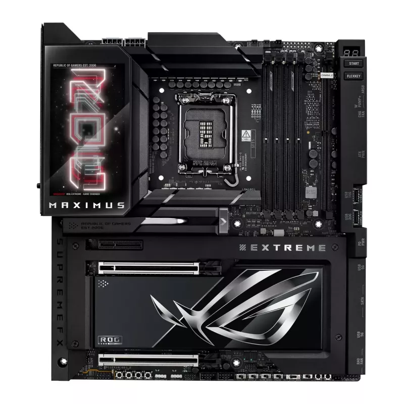 Mātesplate ASUS ROG MAXIMUS Z890 EXTREME — Intel Z890, LGA 1851, Extended ATX, DDR5, 4 DIMM, Wi‑Fi 7, 10Gb Ethernet