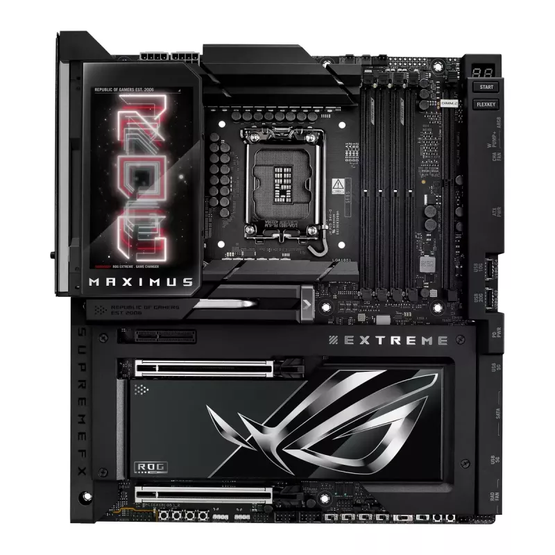 Mātesplate ASUS ROG MAXIMUS Z890 EXTREME — Intel Z890, LGA 1851, Extended ATX, DDR5, 4 DIMM, Wi‑Fi 7, 10Gb Ethernet