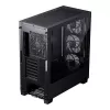PC korpuss PHANTEKS XT Pro Ultra Midi Tower Melns — ATX/EATX, rūdīts stikls, 2x3,5 collu + 5x2,5 collu, USB-C