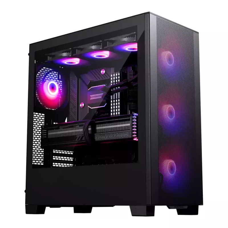 PC korpuss PHANTEKS XT Pro Ultra Midi Tower Melns — ATX/EATX, rūdīts stikls, 2x3,5 collu + 5x2,5 collu, USB-C