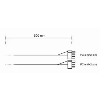 Power kabelis be quiet! CP-6620 0.6 m