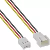 InLine ventilatora kabeļa pagarinātājs 3 kontaktu Molex tēviņš/mātīte garums 0,30 m