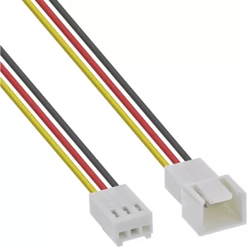 InLine ventilatora kabeļa pagarinātājs 3 kontaktu Molex tēviņš/mātīte garums 0,30 m