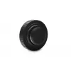 Kontaktdakša EKWB EK-Quantum Torque Plug — misiņš, melns/sudrabains, Ø 23 mm, augstums 5,5 mm
