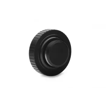 Kontaktdakša EKWB EK-Quantum Torque Plug — misiņš, melns/sudrabains, Ø 23 mm, augstums 5,5 mm