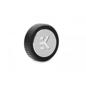 Kontaktdakša EKWB EK-Quantum Torque Plug — misiņš, melns/sudrabains, Ø 23 mm, augstums 5,5 mm