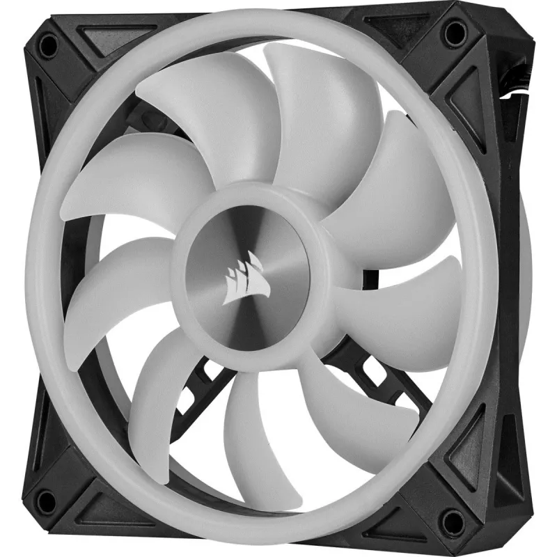 CORSAIR Icue Ql140 RGB 140 mm Pwm dubultā ventilatoru komplekts ar Lighting Node Core