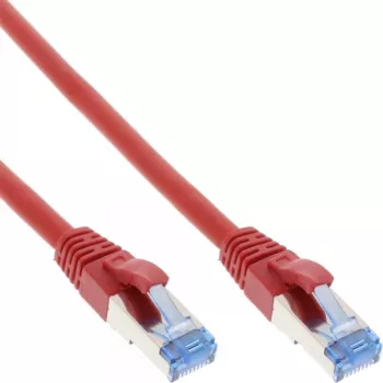 InLine komutācijas kabelis S/FTP PiMF Cat.6A halogenfree 500MHz sarkans 5m