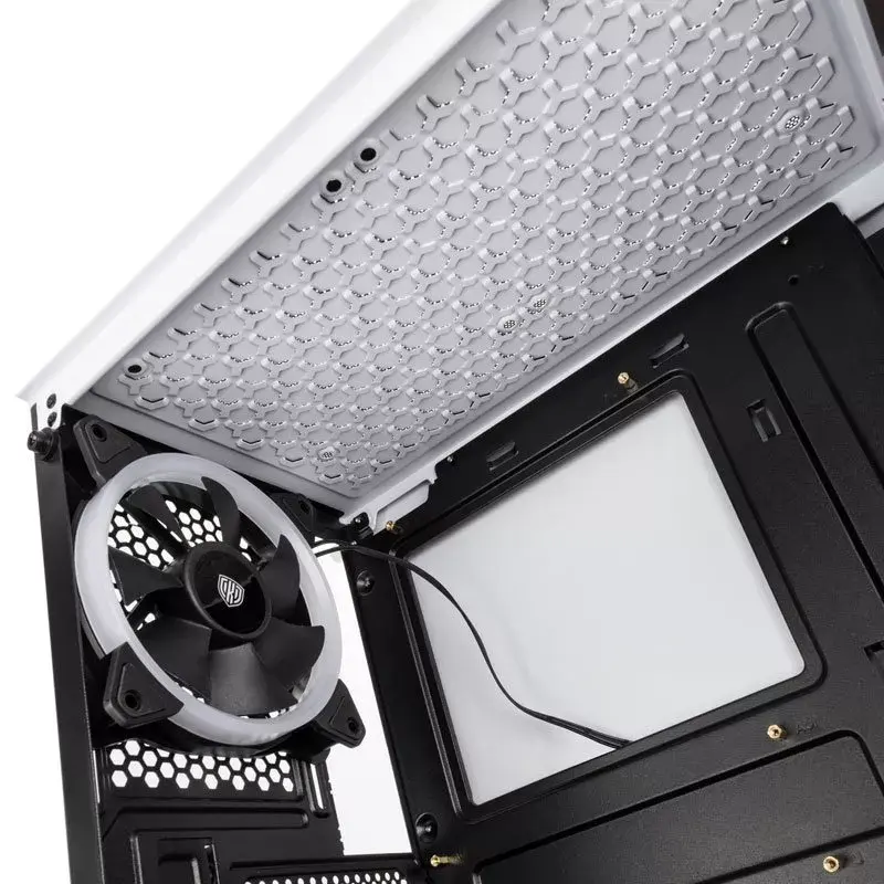 Computer Case Kolink VOID balta Midi Tower Melns, balta
