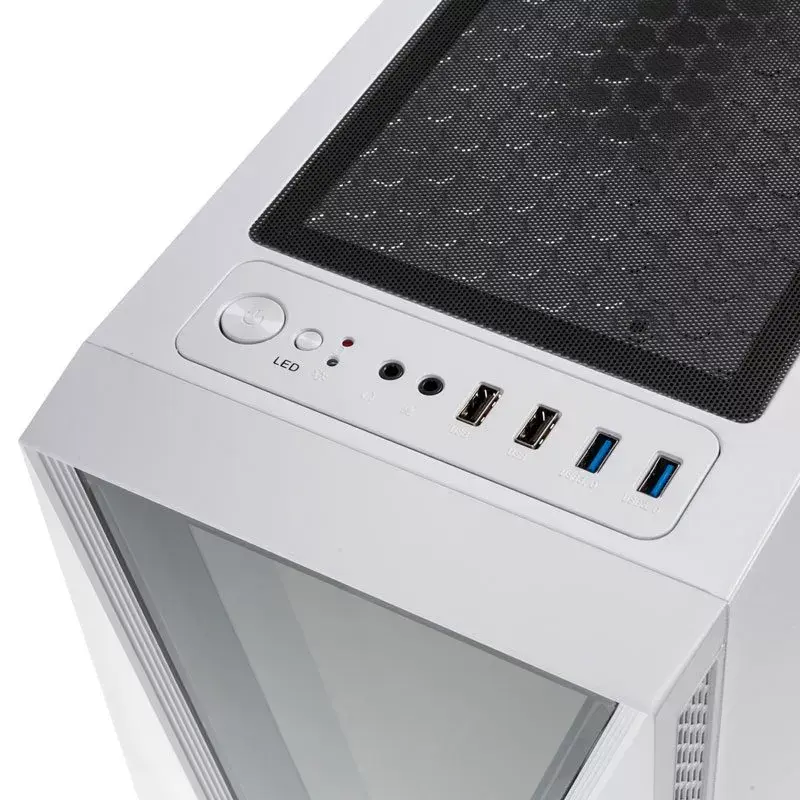 Computer Case Kolink VOID balta Midi Tower Melns, balta