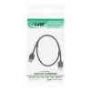 InLine ātrgaitas HDMI kabelis ar Ethernet, AM/AM, īpaši plāns, melns/zelta, 1.8 m