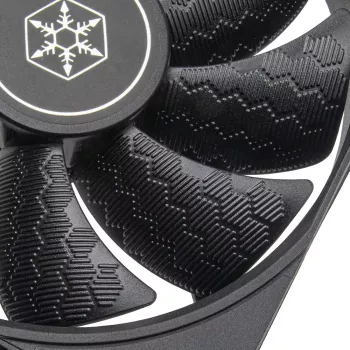 Korpusa ventilators SILVERSTONE SST-SF120B 120mm melns — 120 mm dzesēšanas ventilators PC korpusam