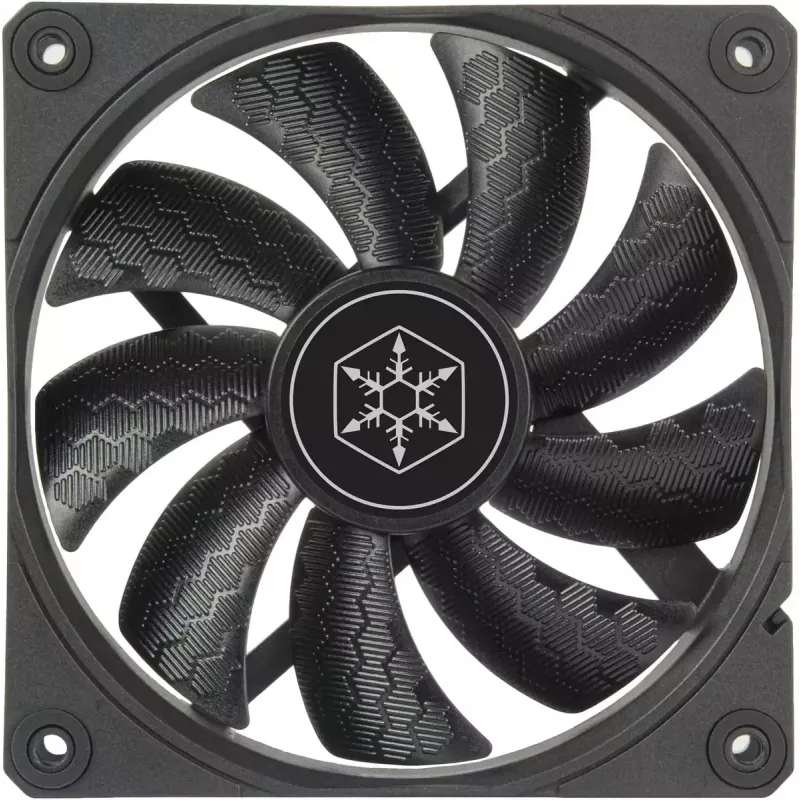 Korpusa ventilators SILVERSTONE SST-SF120B 120mm melns — 120 mm dzesēšanas ventilators PC korpusam