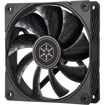 Korpusa ventilators SILVERSTONE SST-SF120B 120mm melns — 120 mm dzesēšanas ventilators PC korpusam