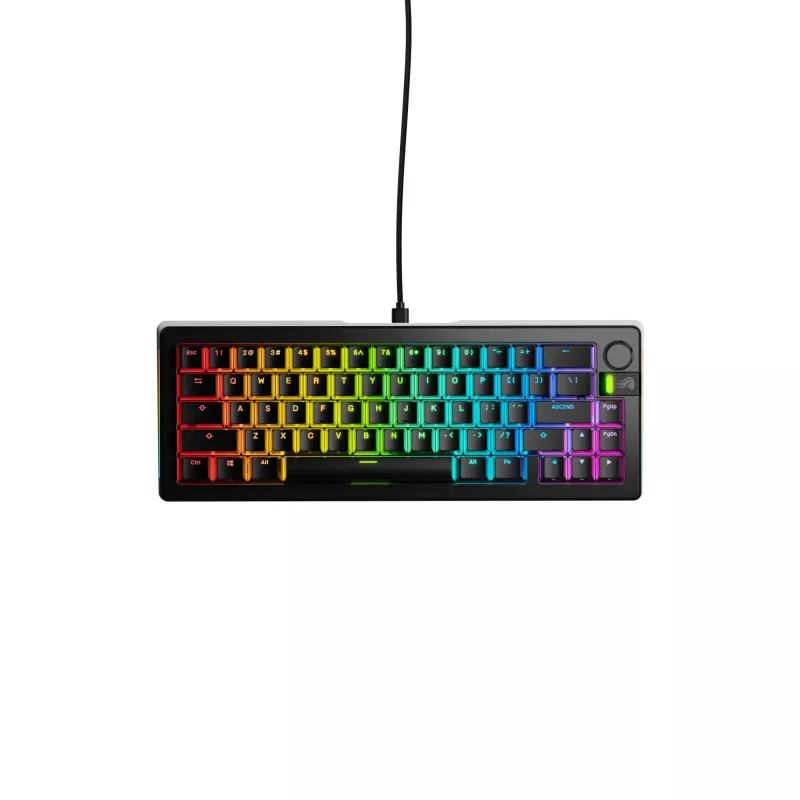 Mechanical tastatūra GLORIOUS GMMK 3 PRO 65% Prebuilt Wired USB, QWERTY, RGB, Melns
