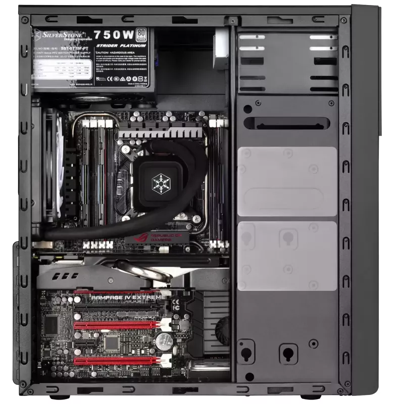 PC korpuss Silverstone PS13 Mini Tower Melns
