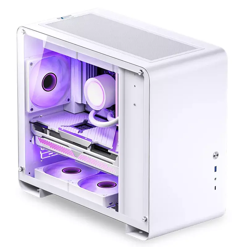 PC korpuss Jonsbo U4 MINI balta Mini Tower balts