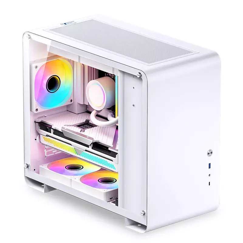 PC korpuss Jonsbo U4 MINI balta Mini Tower balts
