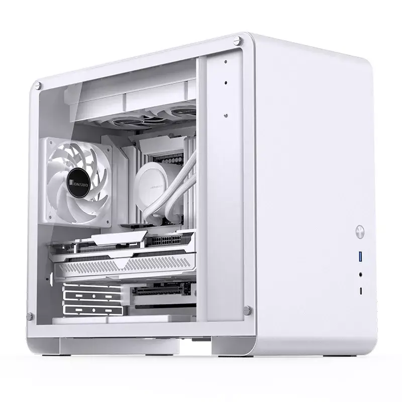 PC korpuss Jonsbo U4 MINI balta Mini Tower balts