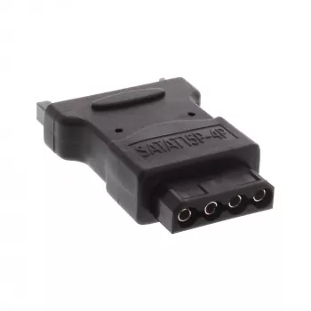 InLine SATA strāvas adapteris, 1 Molex 4 kontaktu vīrišķais / 15 kontaktu SATA sievišķais