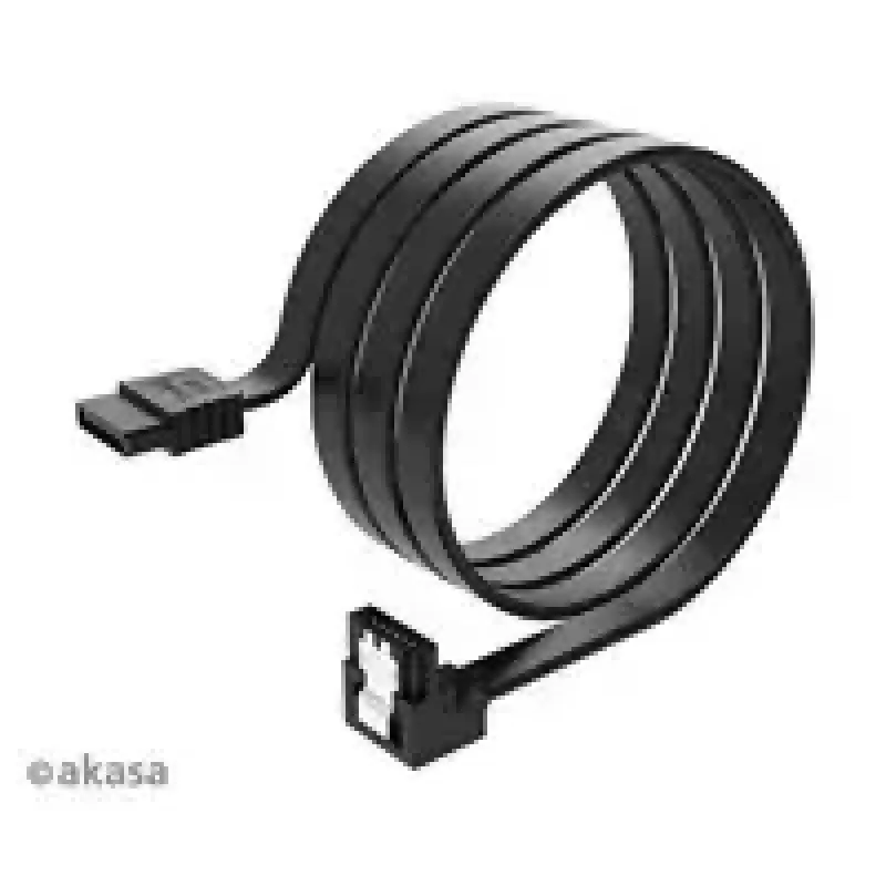Iekšējais SATA datu kabelis Akasa Proslim 90° savienotājs, 100 cm