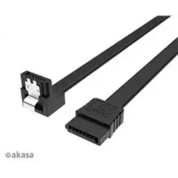 Iekšējais SATA datu kabelis Akasa Proslim 90° savienotājs, 100 cm