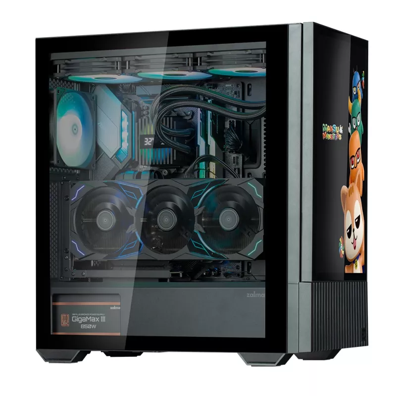 PC Case Zalman Z10 DS Midi Tower Melns