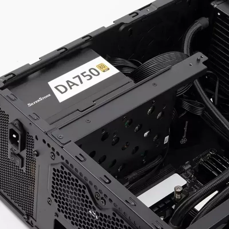 PC korpuss Silverstone GD11 HTPC balts