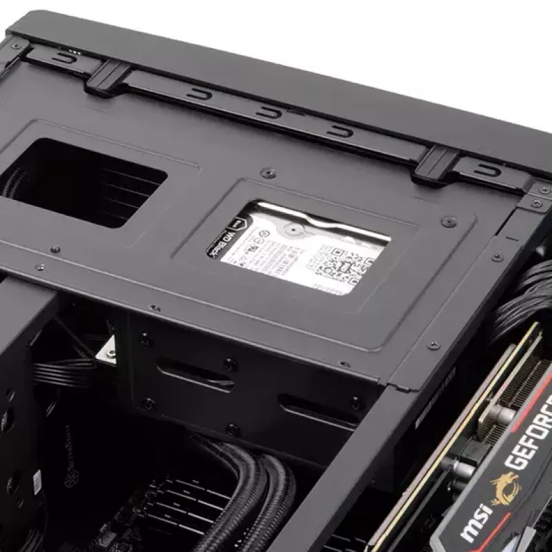 PC korpuss Silverstone GD11 HTPC balts