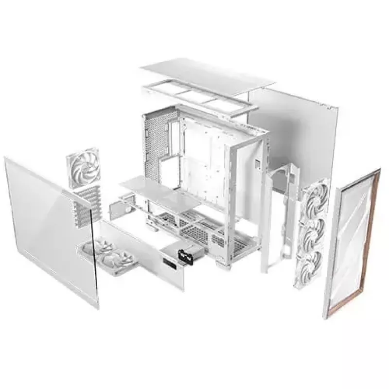 PC Case Antec FLUX PRO balta EUV Full Tower balta
