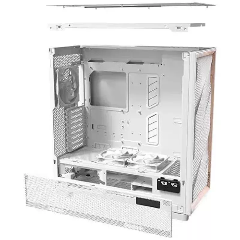 PC Case Antec FLUX PRO balta EUV Full Tower balta