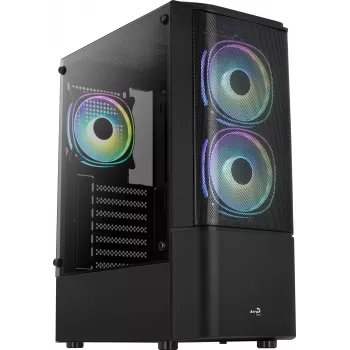 PC Case Aerocool Quantum Mesh Midi Tower Melns