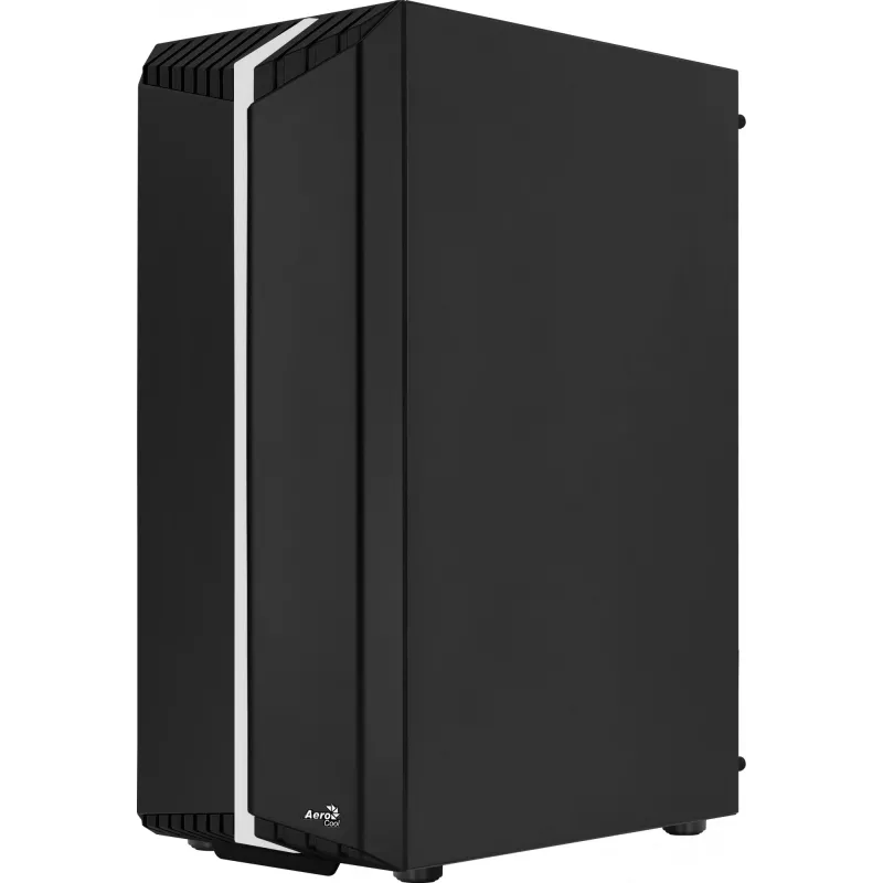 PC korpuss AEROCOOL Bionic Midi Tower — ATX, rūdīts stikls, 3.5“x2 / 2.5”x4 sloti, līdz 297 mm GPU, 158 mm CPU dzesētājs, zils LED