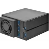 SILVERSTONE Noņemams rāmis SST-FS303-12G Melns — noņemams disku nodalījuma rāmis 3,5 collu vai 2,5 collu diskiem