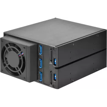 SILVERSTONE Noņemams rāmis SST-FS303-12G Melns — noņemams disku nodalījuma rāmis 3,5 collu vai 2,5 collu diskiem