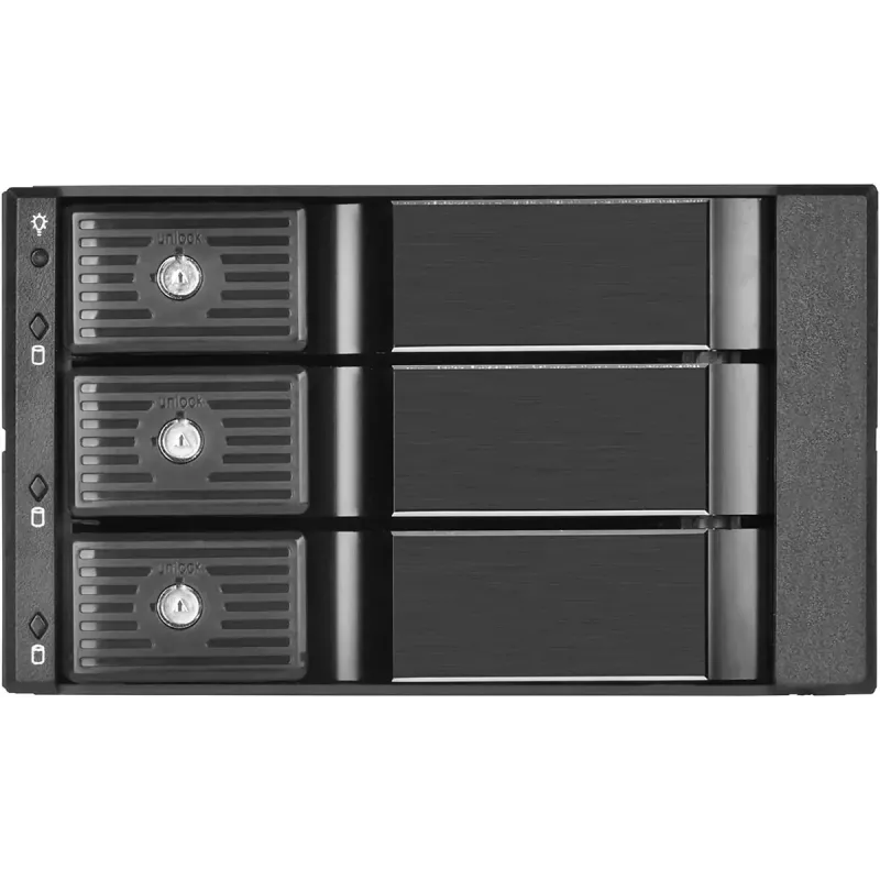 SILVERSTONE Noņemams rāmis SST-FS303-12G Melns — noņemams disku nodalījuma rāmis 3,5 collu vai 2,5 collu diskiem