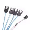 Kabelis Silverstone CPS05 0,5 m Mini-SAS SFF-8643 uz SATA 7-Pin
