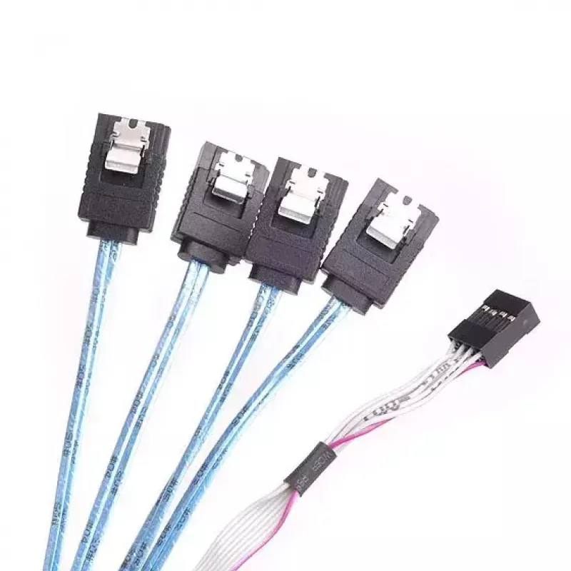 Kabelis Silverstone CPS05 0,5 m Mini-SAS SFF-8643 uz SATA 7-Pin